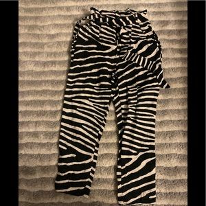 H & M Zebra Print Pants